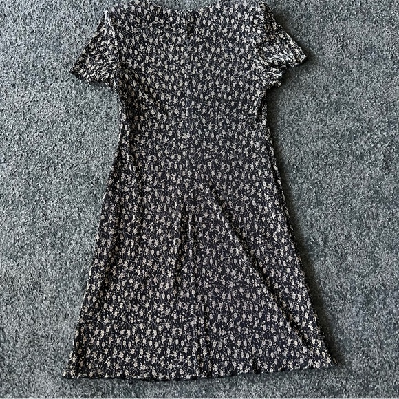 Vintage dressbarn pleated floral dress padded shoulder - Picture 6 of 6